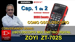 🟥 Multimetro Osciloscopio Digital Zoyi ZT-702S, Parte 1: Desempaque y funciones Osciloscopio.