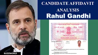 Rahul Gandhi Files Nomination From Kerala's Wayanad | Rahul Gandhi Affidavit Analysis