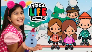 FIZ UM BONECO DE NEVE NO TOCA LIFE WORLD - ROTINA DE VIAGEM NA NEVE - PT2