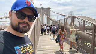 City Hall Park to Brooklyn Bridge | Manhattan | 4K Walk New York (August 2022)