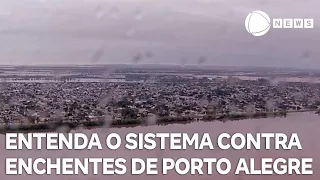 Falha no sistema contra enchentes prejudica Porto Alegre