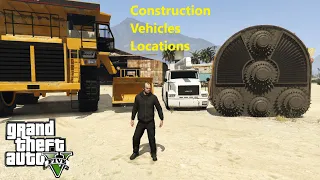 GTA 5 Construction Vehicles Locations - GTA 5 Rare Vehicles