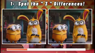Minions 2: The Rise of Gru!  Spot the Difference! [ Official Movie Scene ]