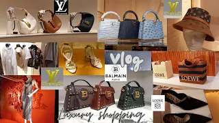 NEW BAGS, Shoes..LV/Loewe/Balmain/Luxury Shopping Vlog in London Harrods