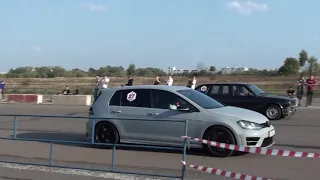 VW Golf R stage 3 vs BMW 325iX E30 M50 Turbo