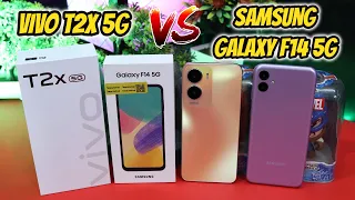 Vivo T2X 5G VS Samsung Galaxy F14 5G🔥🔥Best 5G Smartphone Under 15K 🔥🔥 Biggest Comparison 🔥🔥