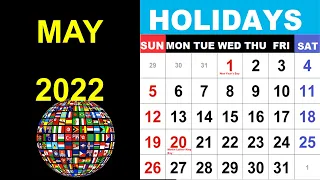 May 2022 Holidays and Observances Around the World