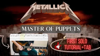 Metallica - Master Of Puppets (First Solo Tutorial + TABS) [Feat. Roby Invernizzi]