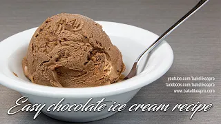 EASY Chocolate Ice Cream Recipe