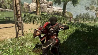 Assassin's Creed 4 Black Flag Stealth Kill & Combat With Pirate Captain Outfit In Kingston