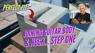 How I join the neck to the acoustic guitar body...step one