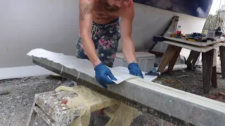 E28 Fiberglassing the Beams with biaxial cloth