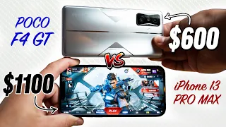 Poco F4 GT vs iPhone 13 Pro Max: Full Gaming Comparison!