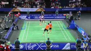 Mixed Team Bronze - SIN vs IND - MD - 2014 Commonwealth Games badminton