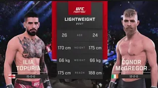UFC 5 Ilia Topuria Vs Conor McGregor - Crazy #UFC Bantamweight Fight English Commentary PS5