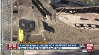 Future of property where sinkhole swallowed 36-year-old