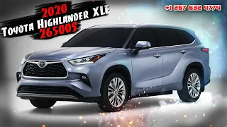 2020 Toyota Highlander XLE 26500$. Авто из США 🇺🇸 в Казахстан 🇰🇿.