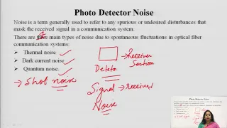 Photo Detector Noise and SNR