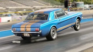 9SEC STREET CAR! '66 MUSTANG 250 COUPE! PUMP GAS BOSS 302! BYRON DRAGWAY!