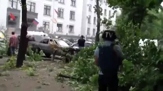▶ Луганск 2 06 14 последствия авианалёта ч 1  air raid Lugansk   YouTube 360p