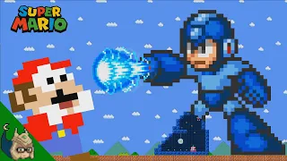 Mario vs the GIANT Mega Man MAZE (Mario Cartoon Animation)