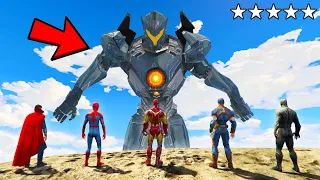 ROBOT GOD ATTACKS AVENGERS ARMY IN GTA 5 PART #2