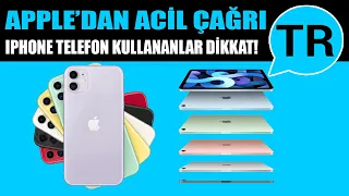 Iphone telefon ve Ipad kullananlar sakın ihmal etmeyin! Apple'dan açıklama geldi!