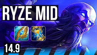RYZE vs ZIGGS (MID) | Quadra, Dominating | EUW Master | 14.9