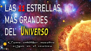 Las 11 ESTRELLAS más grandes del Universo 🌌⭐