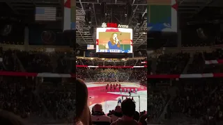 Islanders fans sing Canadian and USA National Anthem - March 3 - UBS Arena - vs Vancouver Canucks