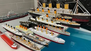 Will All of These Titanic, Britannic, Aircraft Carrier Ship Models Sink or Float?