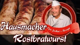 DIY Homemade Bratwurst - over 100 years old recipe - make your own sausages - Opa Jochen's recipe