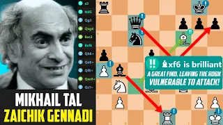 Mikhail Tal is GENIUS – 3 Brilliant Move in a game against Zaichik Gennadi - Reykjavik 1987