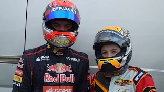 Max & Victoria Verstappen, Intrepid Rotax Max Test, Genk, 14/12/2014