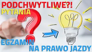 🆘 Podchwytliwe⁉ pytania egzaminacyjne na prawo jazdy 🚗🚙