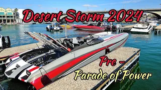 Desert Storm Parade of Power 2024 Calm Before the Parade. Part 1 #desertstorm #boat #boatshow #lake