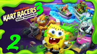 Nickelodeon Kart Racers 3- Slime Speedway [2022] (PS4, PS5) Garfield - XJ-9 Hero Cup |  Part 2