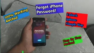 iPhone Unavailable,forgot Password,disable ||How to unlock iphone ||Step By Step