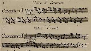 VIVALDI | La Stravaganza | Concerto RV 383a in B♭ major, Op. 4 No. 1 | Original print, 1716