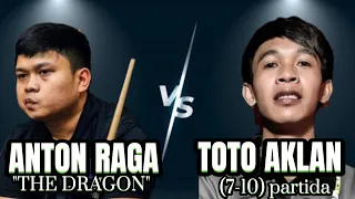 TOTO AKLAN LALABAN SA ATING KAMPYON NA SI "THE DRAGON"🐉Anton Raga🆚Toto Aklan(7-10) partida🎱