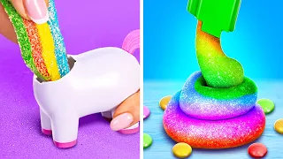 ¡Wow! Caramelo de Unicornio Arcoíris 🌈😋 Gadgets Divertidos y Fidgets DIY