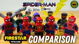 Spider-Man: No Way Home Minifigure Comparison: LEGO® vs. Firestar Toys Custom Design!