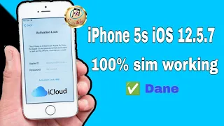 Iphone 5s icloud bypass with sim working | iPhone 5s iOS 12.5.7 iCloud Bypass And Jailbreak #iphone