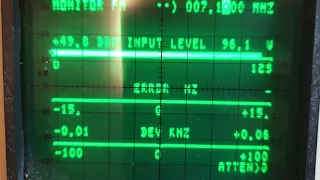 Yaesu FT847 Earth Station operating test...