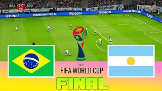 BRAZIL vs ARGENTINA - Final FIFA World Cup 2026 | Full Match All Goals | Football Match Game