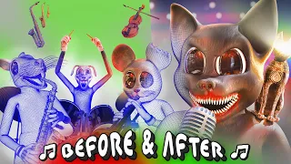 The Cartoon Band: Before vs After! - 'Say Goodbye' (Horror Skunx)