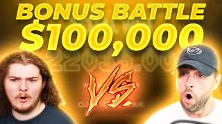 OPENING a $100,000 BONUS HUNT BATTLE with my friend BMACHIME!! (YouTube Exclusive)