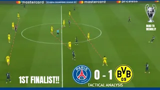 First Finalist, PSG vs Borussia Dortmund || UEFA Champions League 2023-24 Tactical Analysis