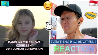 STUNNING VOCAL & MV!!! [REACTION] DANELIYA TULESHOVA - " ÒZINE SEN" M/V (2018 JUNIOR EUROVISION)