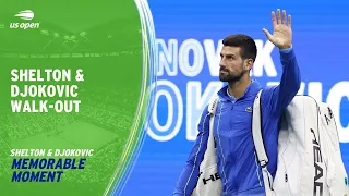 Shelton & Djokovic Walk-Out | 2023 US Open Semifinal